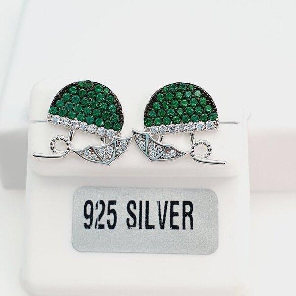 "925 Sterling Silver Cubic Zirconia Earrings, U19254804 - Picture 2 of 11